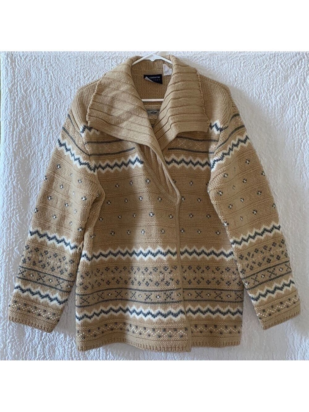 Liz Claiborne Sport Wool Knit Cardigan Sweater